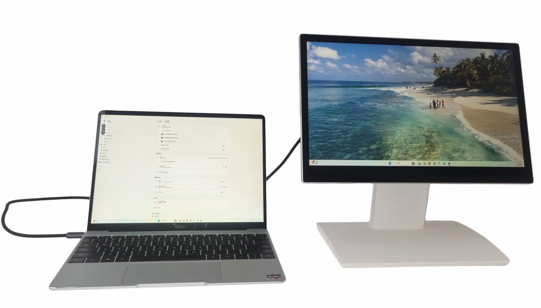 moniteur à écran tactile par USB C