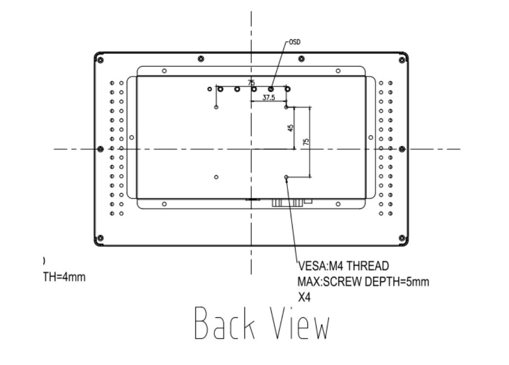 13inch horsent touch monitor